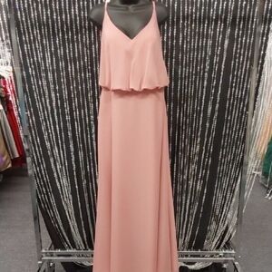 Christina Wu Blush Chiffon Gown